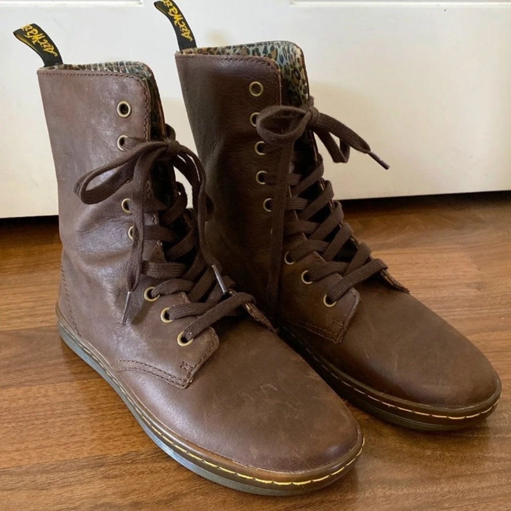 Brown Leather Doc Martens - Tobias